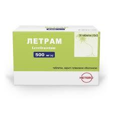 Летрам табл в/пл об 500мг №30(10х3) бліс кор